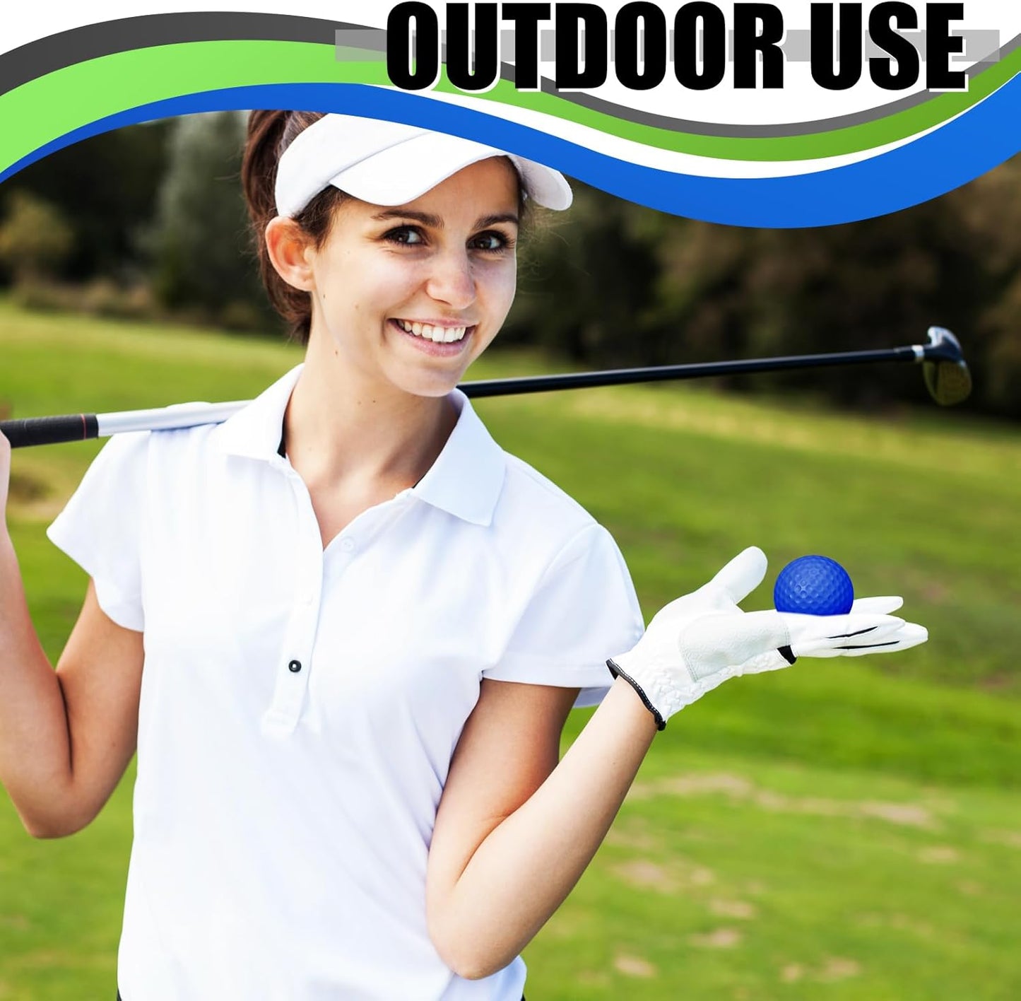 200 Pcs Foam Golf Practice Balls Bulk Realistic Feel Limited Flight Training Balls Soft for Outdoor Swing Indoor Backyard Training