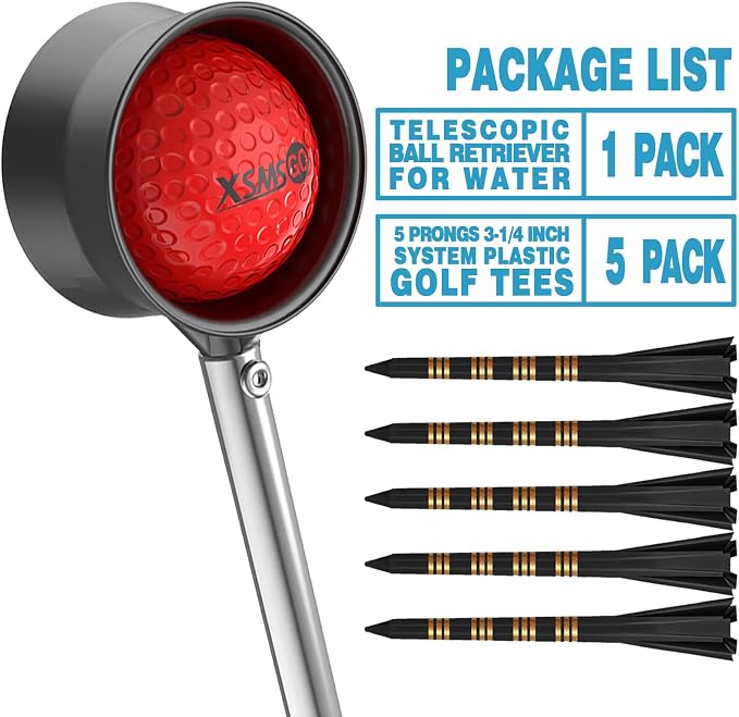 9Ft/12Ft Telescopic Stainless Steel Golf Ball Retriever - Image 2