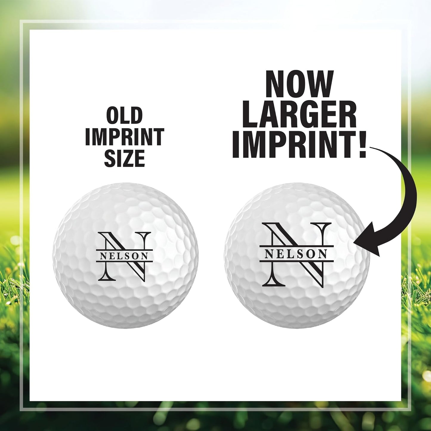 Infusion Personalized Logo Golf Balls - Custom Monogrammed (12 Balls)