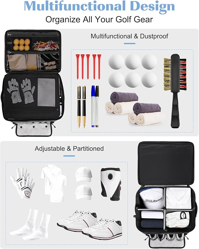 Golf Trunk Organizer, Waterproof Car Golf Locker - Image 2