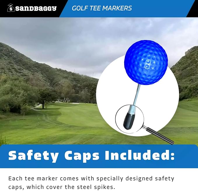 Sandbaggy Plastic Tee Markers for Golf Course - Image 7