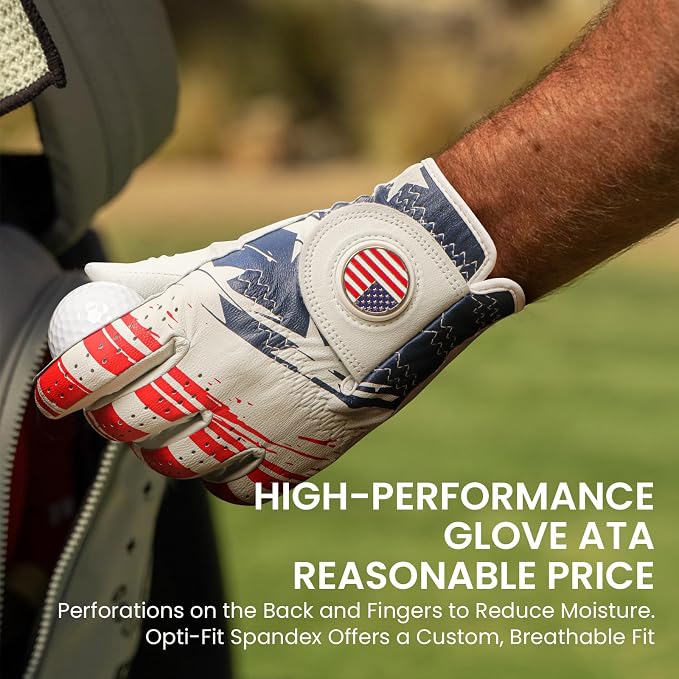 Golf Gloves Men All Premium Cabretta Leather 1 Pack - Image 4