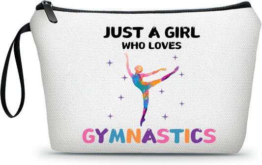 Gymnastics Cosmetic Bag, Travel & Daily Use, Gymnastics Theme, Multifunctional Makeup Bag, Gift for Girls & Women