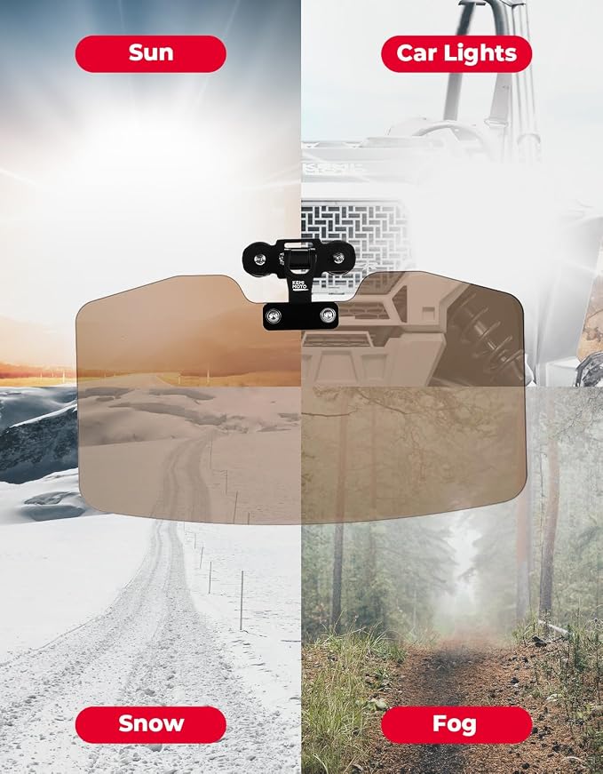 KEMIMOTO UTV Magnetic Sun Visor Compatible - Image 6