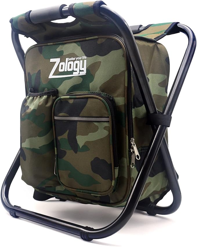 Folding Camping Chair Stool Backpack by Zology