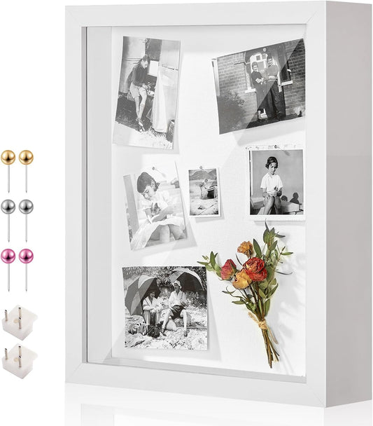 12x16 Shadow Box Display Case Picture Frame with Soft Linen Back, Large Deep Black Shadow Box 12x16 for Flowers Medal Display Case Jersey pet Graduation Memorabilia Baby Ltems Crafts Photos