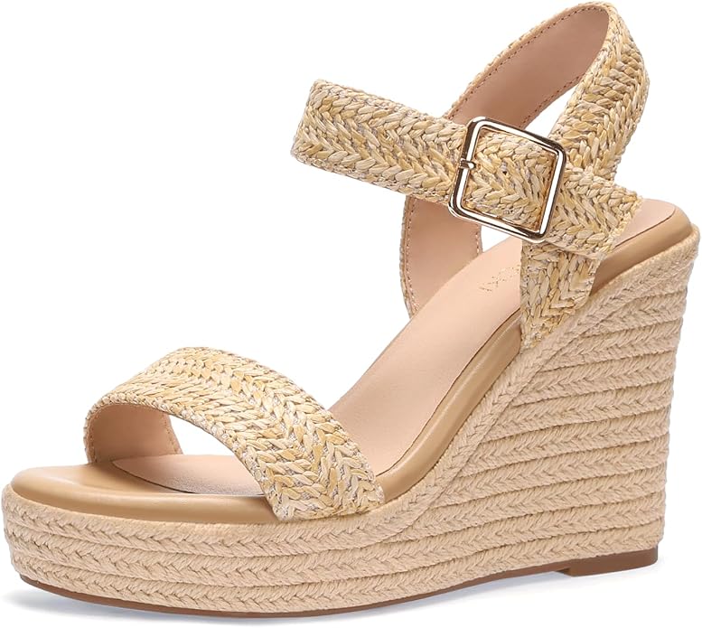 VICKI·VICKI Wedges for Women Platform Sandals Wedge Heels for Sandals - Image 7