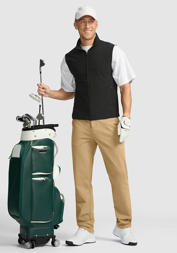 Soothfeel Men's Fleece Lined Pants 30"/32"/34" Golf Work Dress Pants Casual - Image 5
