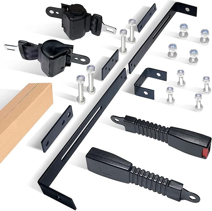 Retractable Golf Cart Seat Belt Bracket Kit - Image 9
