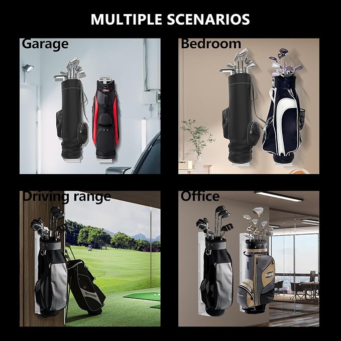 Wall Mount Golf Bag Storage Rack - Image 5