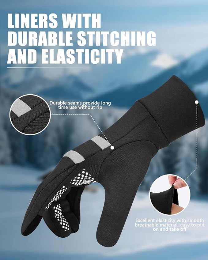 Aegend Lightweight Winter Gloves - Image 4