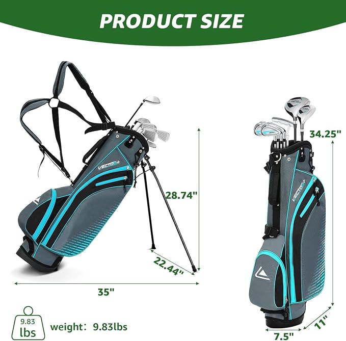 8 Pieces Complete Golf Club Set - Image 6