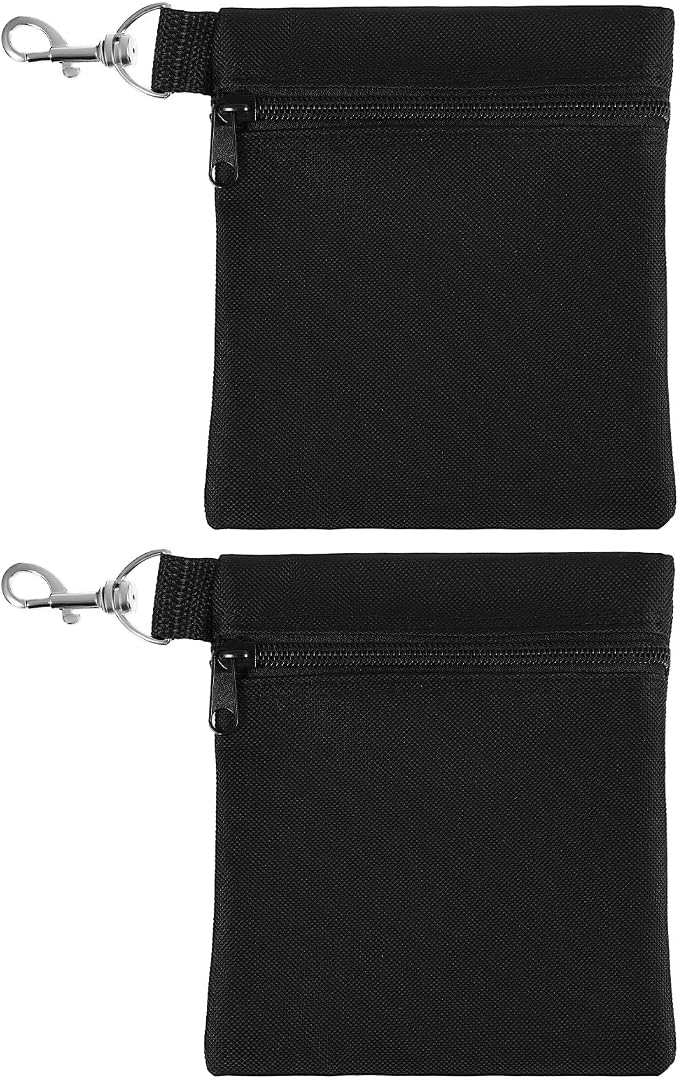 Golf Tee Bags, Bag Accessories for Men Women, Small Zipper Pouch for Valuables by Unknown