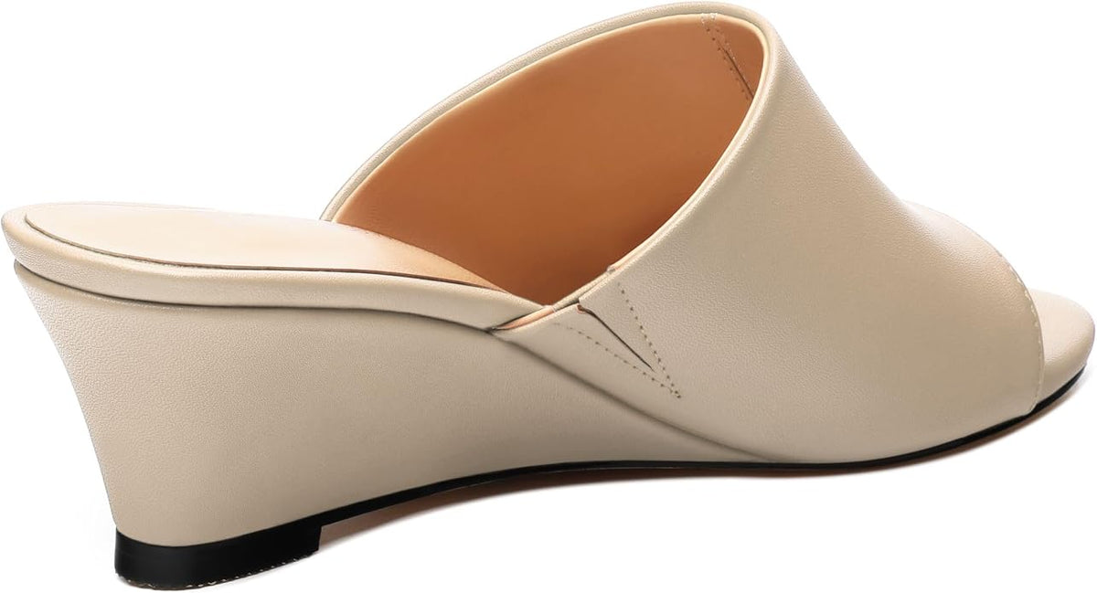 Wedge Sandals for Women Open Toe Wedge Heels Womens Matte High Heel Sandal - Image 5