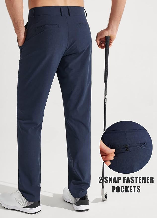 Libin Mens Golf Pants Stretch Work Dress Pants 30"/32"/34" Quick Dry - Image 2