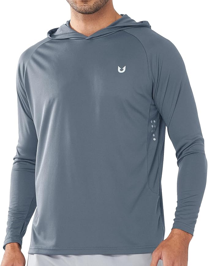 NORTHYARD Men's UPF 50+ Hoodie Shirts Long Sleeve Sun Protection Fishing Swim by NORTHYARD