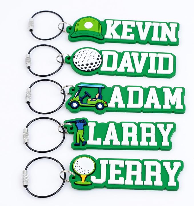 Personalized Sports Golf Keychain – Custom Name Tag, Bag Tag, Luggage Tag – Gift - Image 6