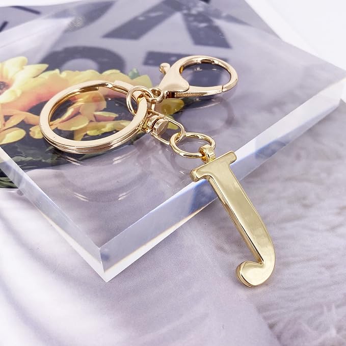 LAXPICOL Gold Letter A-Z Keychain - Image 2