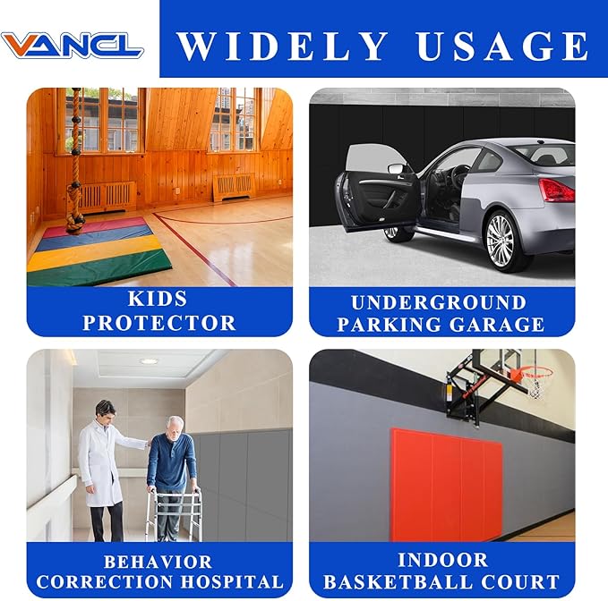 Gym Padding Wall Pads for Gym Wall Mats Basketball Wall Padding 2" Thick Foam - Image 5