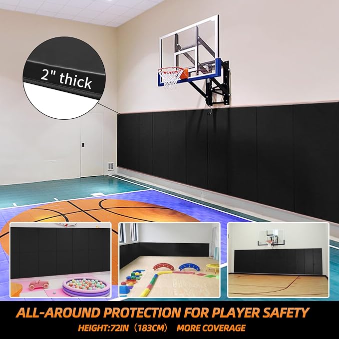 PROGOAL Gym Wall Paddings Basketball Court Wall Protection Pad - Image 6