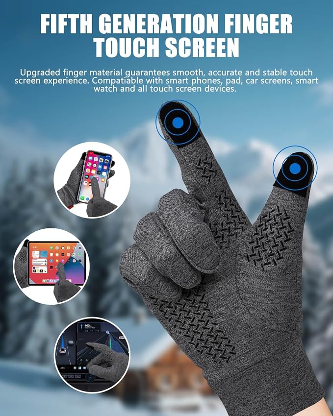Aegend Lightweight Winter Gloves - Image 2