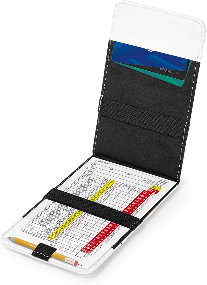 Golf Scorecard & Yardage Book Holder Cover Quality Leather Golf Scorecard - Image 5