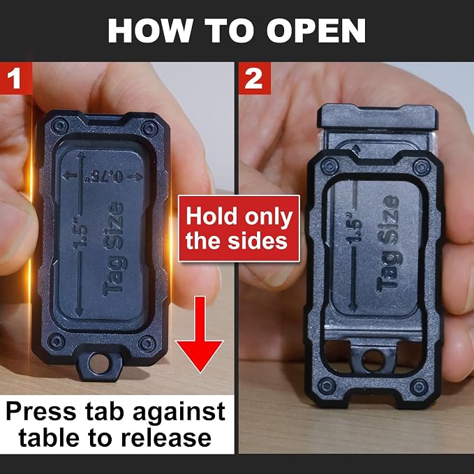 16 Pack Solid Plastic Key Tags - Image 2