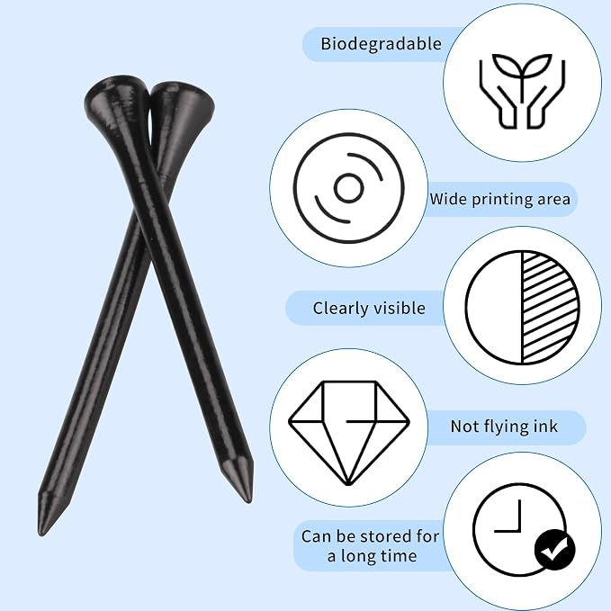 100pcs Personalized Golf tees, Printed - Image 5