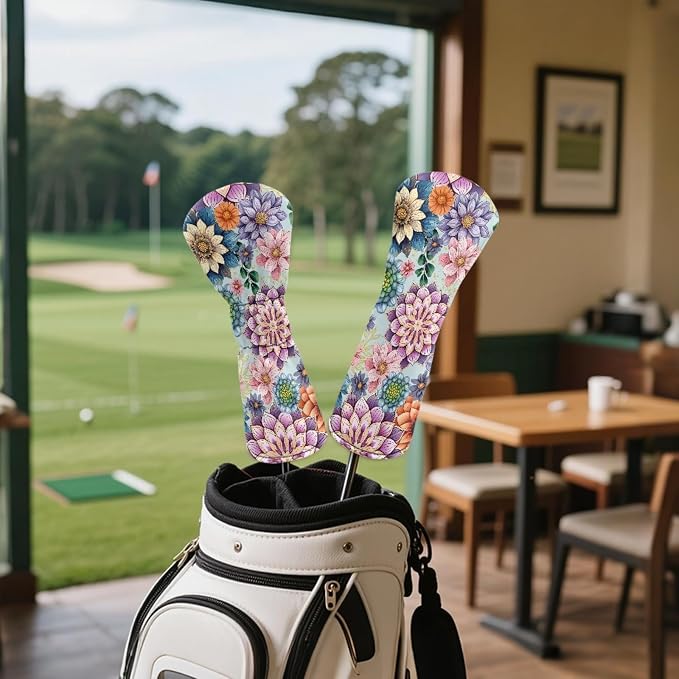 Golf Club Head Covers for Club Protective, Waterproof PU Leather Driver Fairway - Image 4