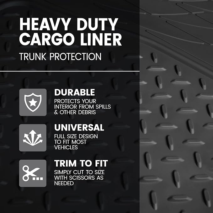 BDK Heavy Duty Rubber Cargo Mat Liner - Image 2