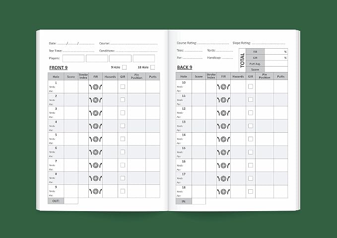 Golf Log Pocket Notebook - Image 3