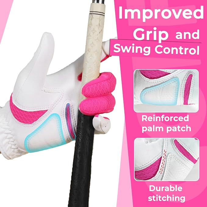 Golf Gloves Mens & Womens Performance Golf Gloves, Luxurious Palm Material - Image 3