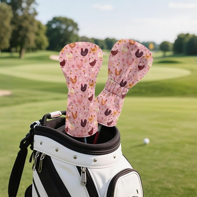 Golf Club Head Covers for Club Protective, Waterproof PU Leather Driver Fairway - Image 5