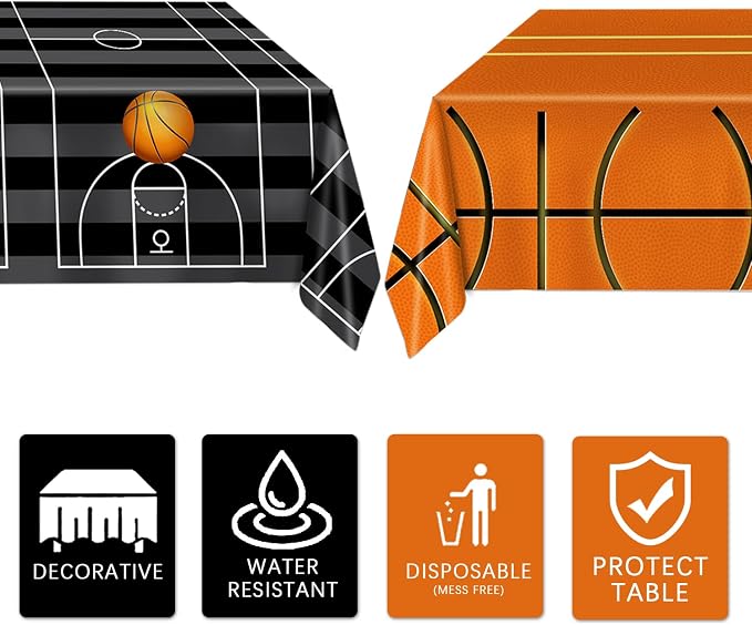 4 Pieces Basketball Tablecloth - Image 5