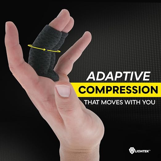 LIONTEK Double Flow Finger Sleeve V3 Pair — Joint Support & Compression - Image 4
