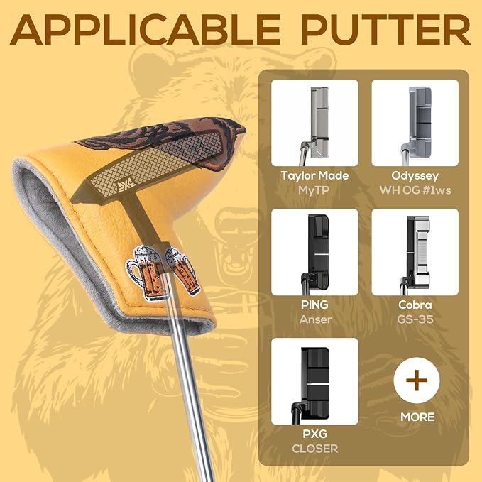 Golf Club Head Cover Golf Head Cover Driver Headcover Fairway Wood Headcover - Image 2