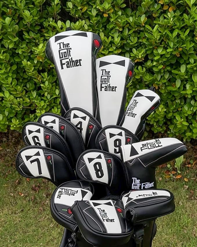 The Golf Father Golf Club Covers, Driver Fairway Hybrid Headcover, Funny Putter - Image 2