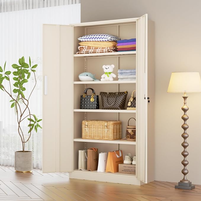 INTERGREAT Tall Metal Storage Cabinet, Utility Cabinets - Image 2