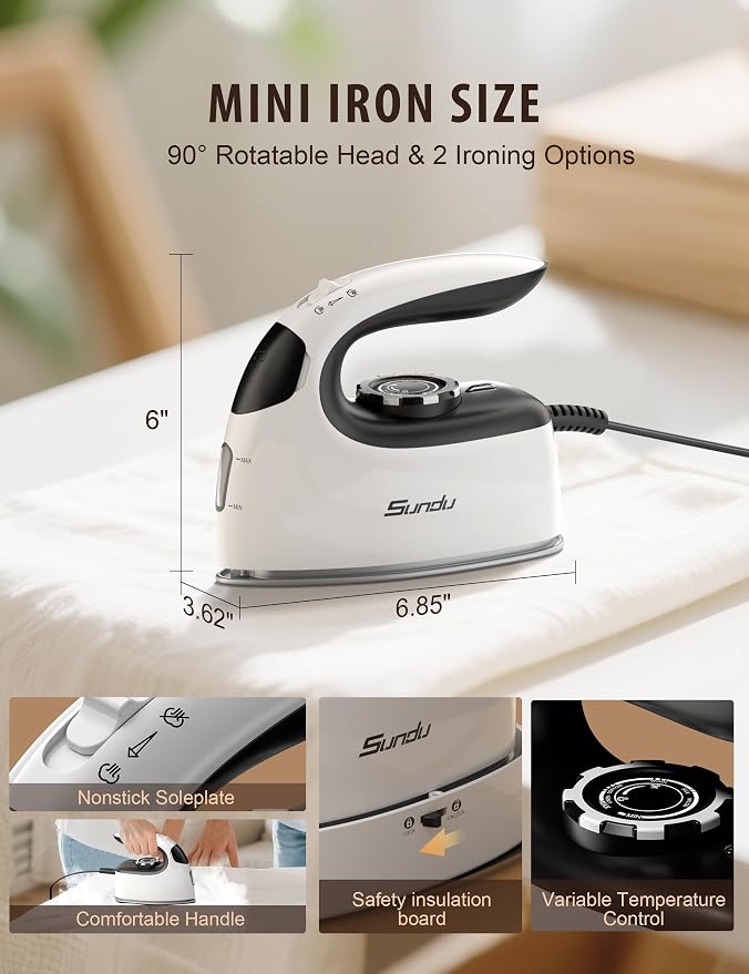 Sundu Small Iron for Clothes - Image 2