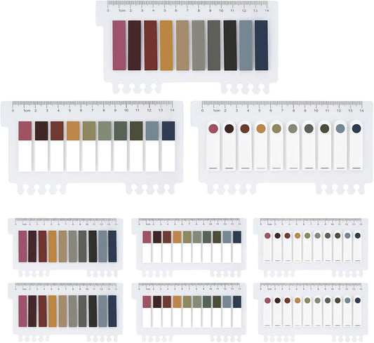 1200 pcs Sticky Tabs- Page Markers Sticky Note Tabs, Colorful Macaron Page Tabs,Writeable and Repositionable Book Tabs,Waterproof Index Tabs Adhesive Strips for Files, Notebooks