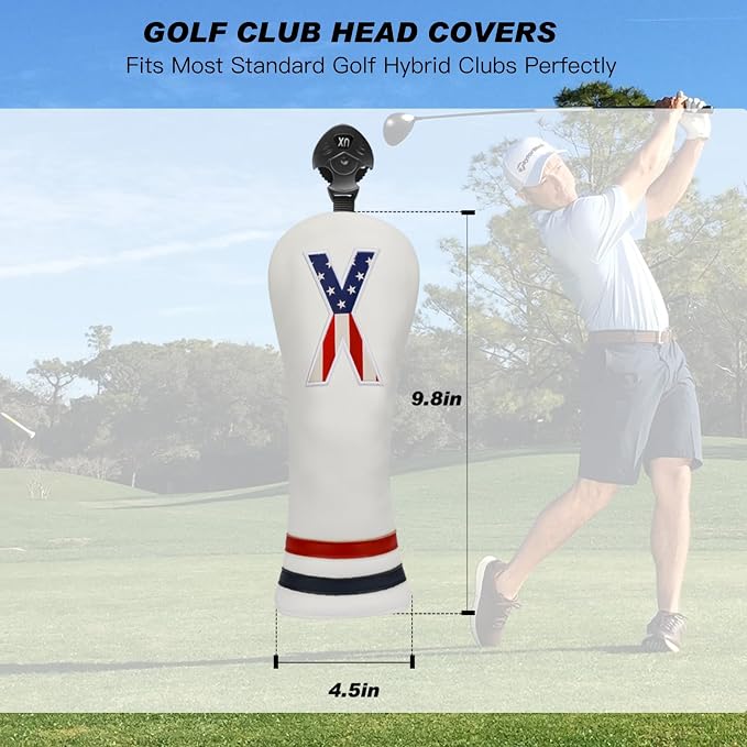 Golf Head Covers, PU Leather Golf Club Head Covers - Image 3