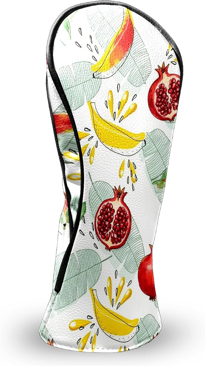 Premium Leather Golf Club Headcovers, Mango Pattern Fits Driver Hybrid Fairway - Image 7