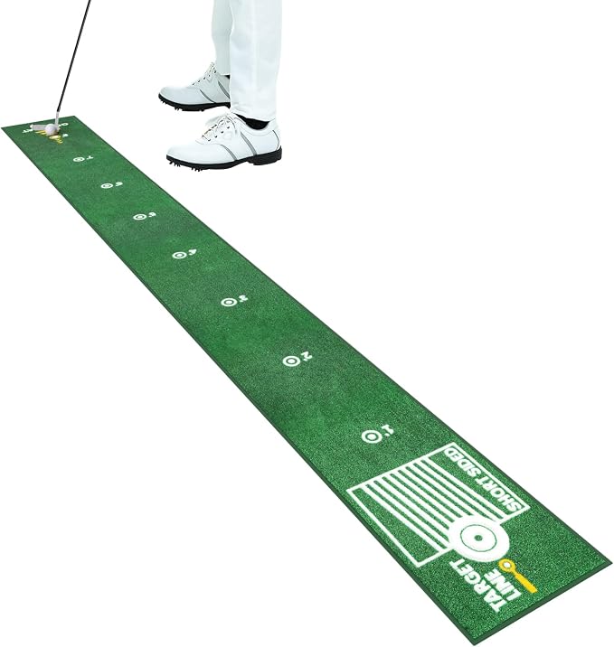 Golf Putting Mat Indoor & Outdoor Professional Golf Practice Putting Green Mat by Ponsonbay