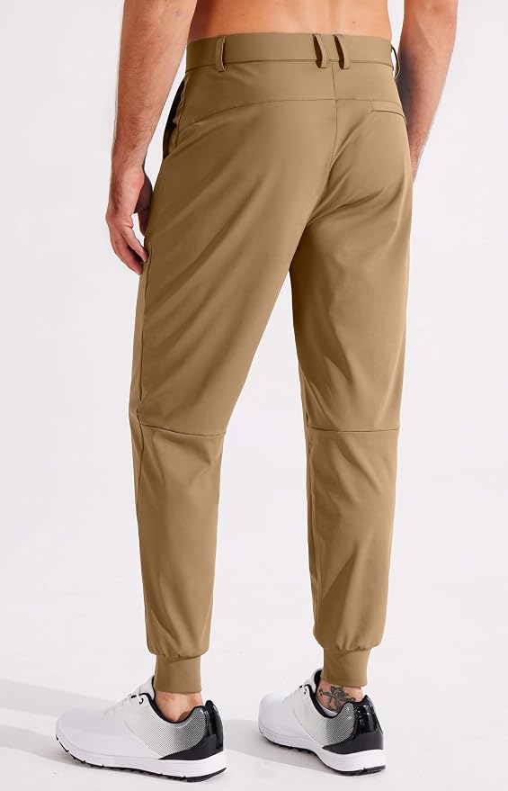 Libin Men's Golf Pants Joggers Lightweight 3 Pockets Slim Fit Soft Stretchy - Image 2