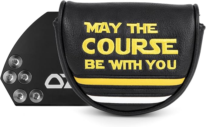 Golf Mallet Putter Cover, May The Course Be by ALIENNANAGolf