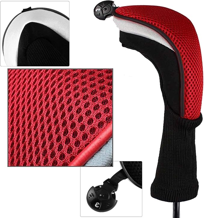 Golf Club Head Covers for Woods and Driver Hybrids Fairway Value Pack - Image 5