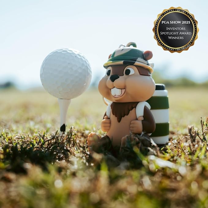 Gopher Caddy Golf Tee Holder, Includes 8 Wood Golf Tees, Fun Golf Accessories - Image 6