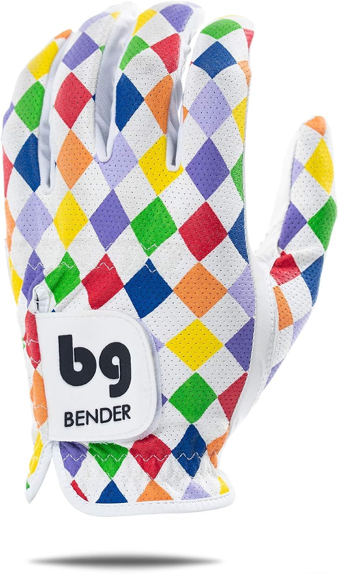 BG Bender - Mens Golf Glove, Durable Mesh Golf Gloves, Unique Golf Gloves by BenderGloves