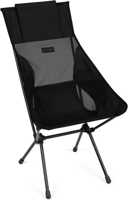 Helinox Sunset Chair Lightweight High-Back Collapsible Camping Chair Blackout by Helinox
