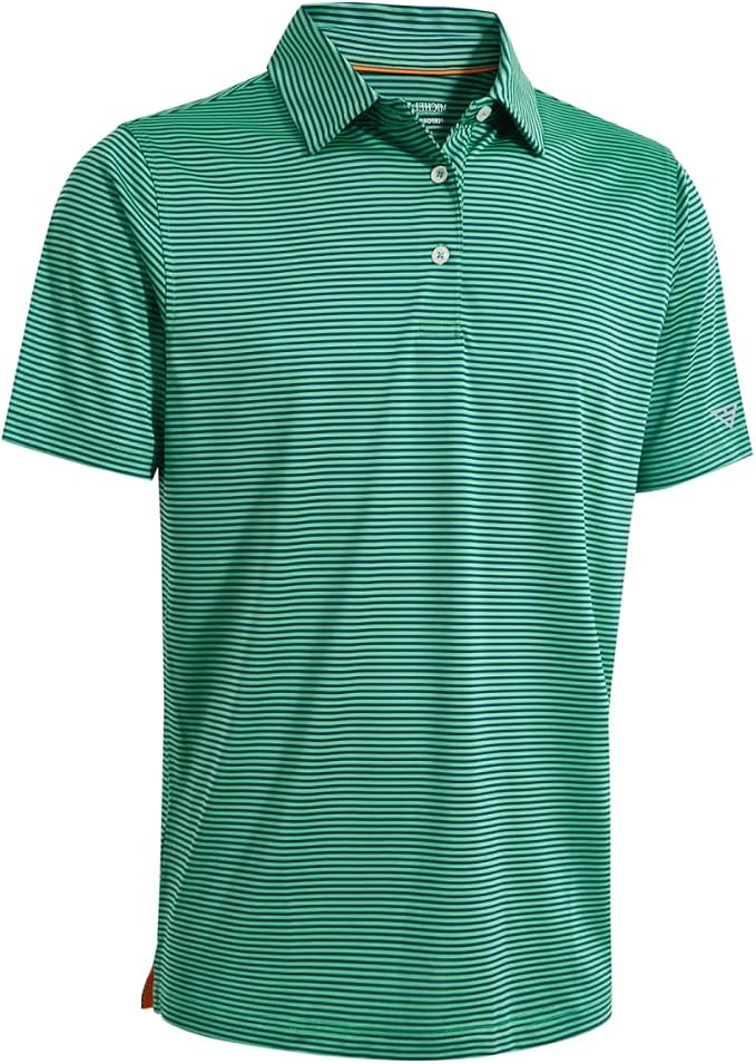 Golf Shirts for Men Dry Fit Short Sleeve Print Performance Moisture Wicking by MAELREG